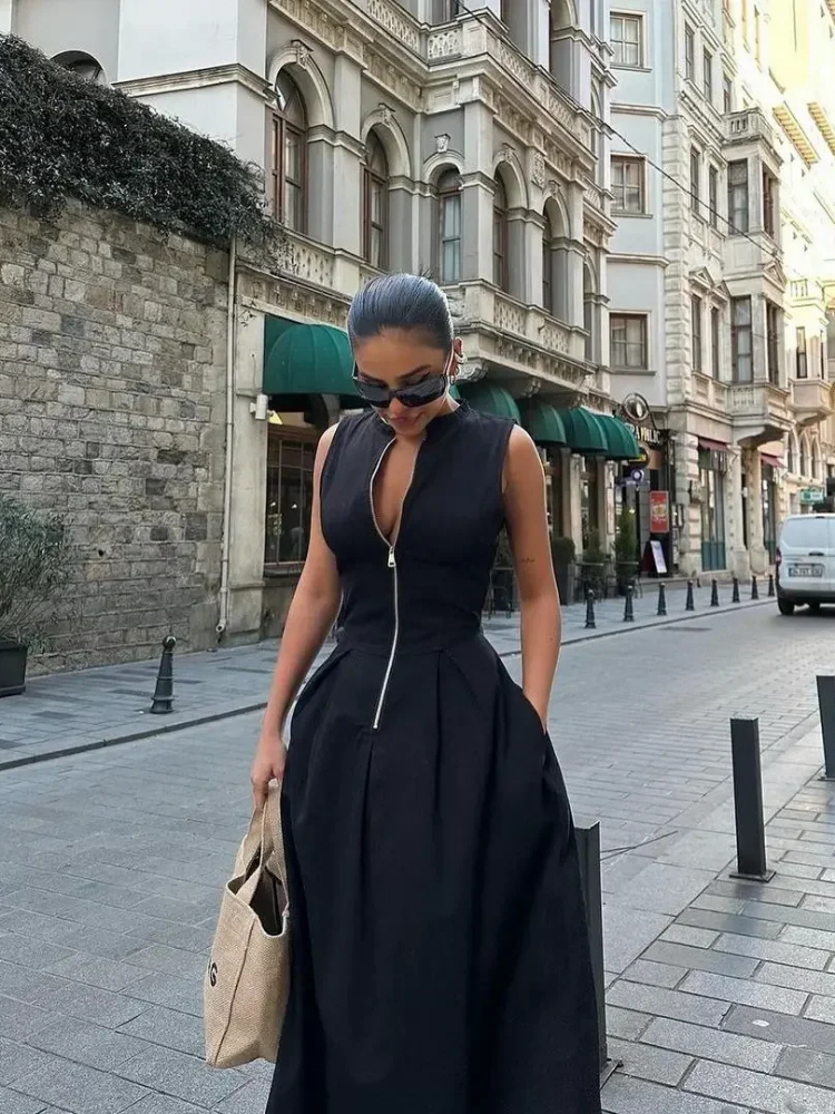 Vestido Longo Evasê Charme Élise