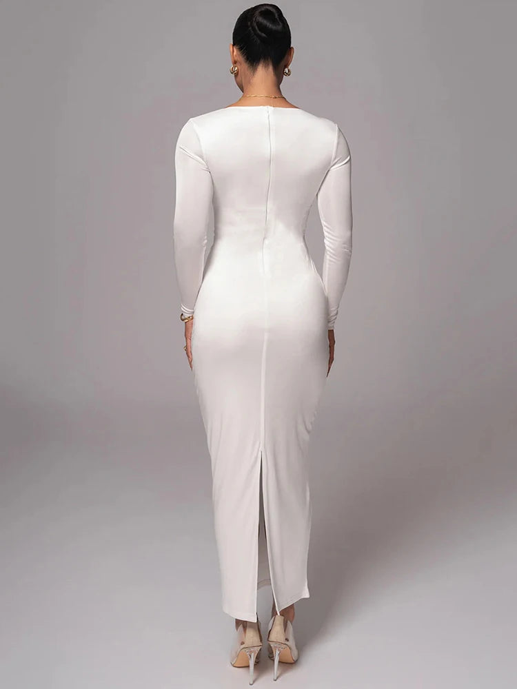 Vestido Longo com Recortes Íris Lollitaz