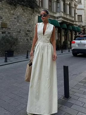 Vestido Longo Evasê Charme Élise