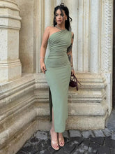 Vestido Midi Ombro Único Olívia Lollitaz