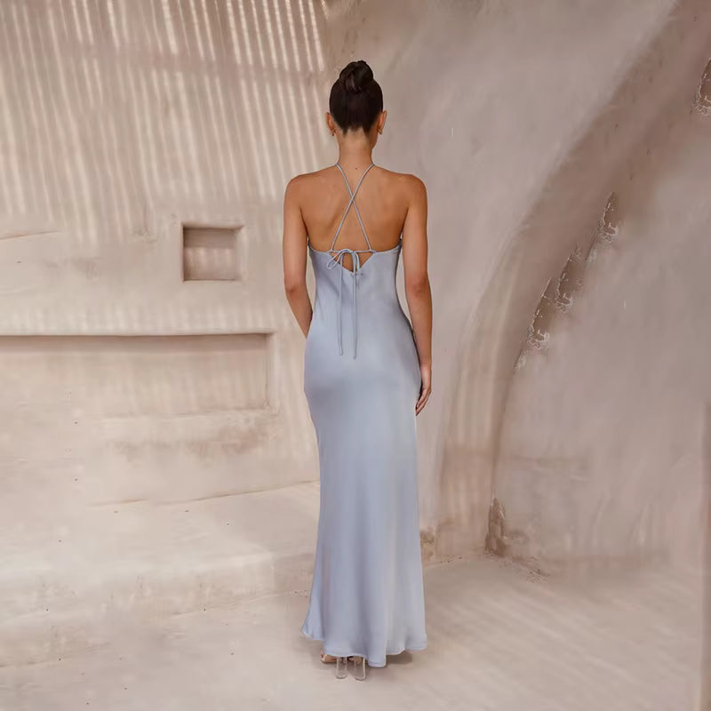 Vestido em Cetim Ellen Lollitaz