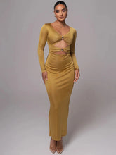 Vestido Longo com Recortes Íris Lollitaz