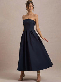 Vestido Evasê sem Alças Supreme Elegance Lollitaz