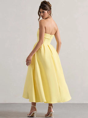 Vestido Evasê sem Alças Supreme Elegance Lollitaz