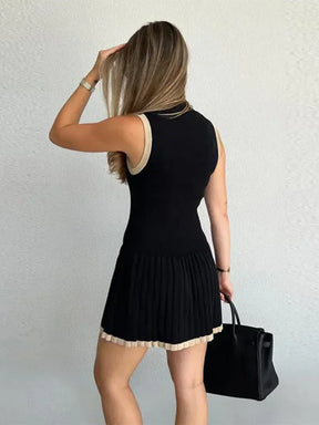 Vestido Curto Plissado Sophistique Plissê