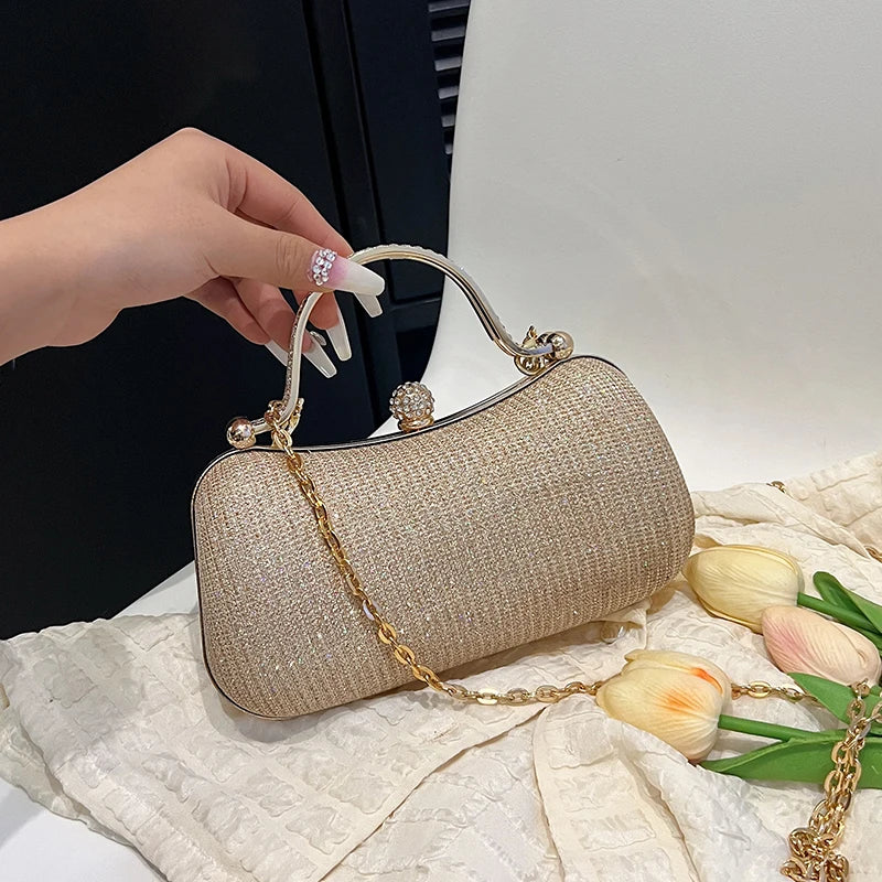 Bolsa de Brilho com 2 alças Clutch Lux Glam